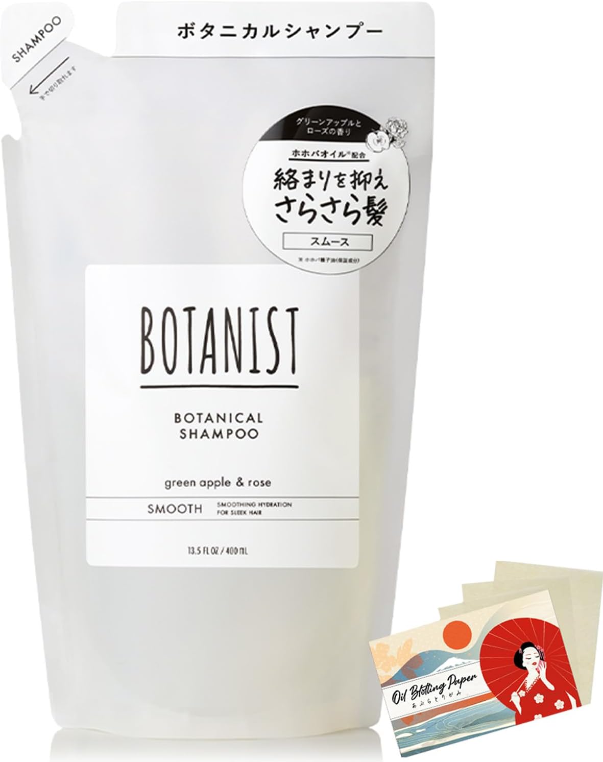 Botanical Shampoo Smooth 400mL - Blotting Paper Set
