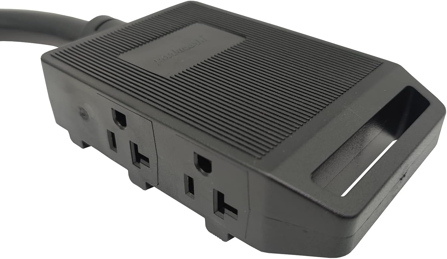 Parkworld 64682 Generator 30A to 20A, 220v to 110v Adapter Cord NEMA L14-30P Male 4-prong Twist Lock Plug to (4) 5-20R T-Blade Household 5-15R Four Outlets Female with Two of 20amp Circuit Breaker