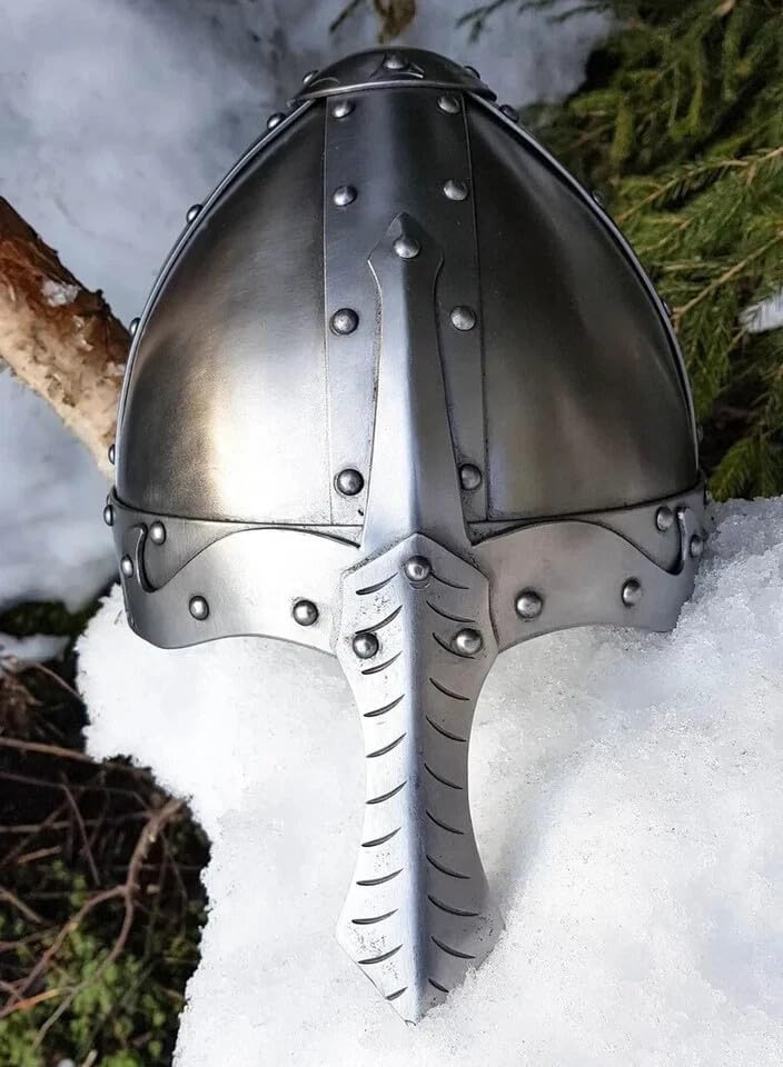 Viking Norman Nasal Helmet Medieval Viking Battle Cosplay Helmet Fully Wearable