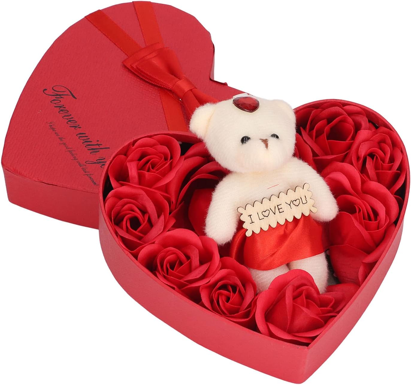 Yctze ROM C Bath Soap Rose Flower Box, Fast Colours and HeartShaped – Ideal Home Deco Ions and Heartfelt Present
