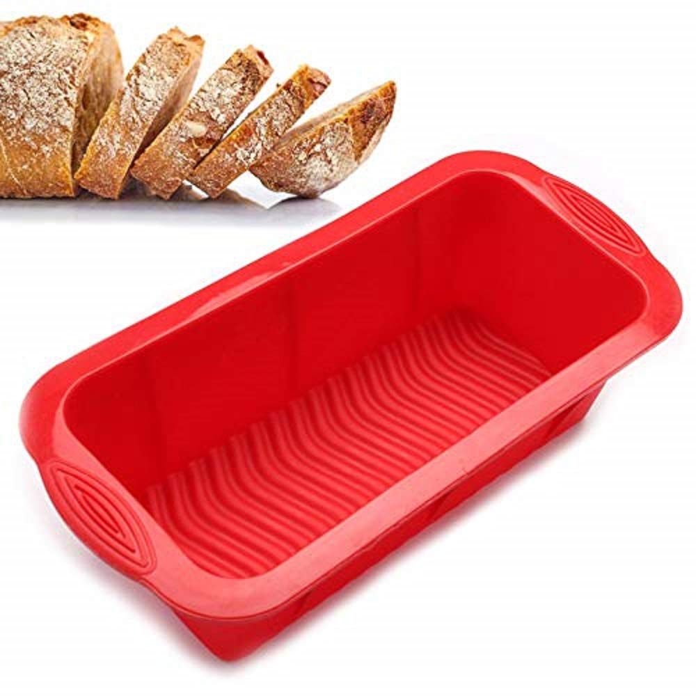 RD MALL Silicone Rectangular Bread Cake Mold - 1 Piece, Random Color