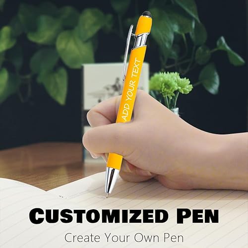 Miniatura 6 de Bolígrafo personalizado con nombre a granel, grabado gratuito con tu nombre, texto, mensaje para negocios, graduación, aniversarios, bolígrafos
