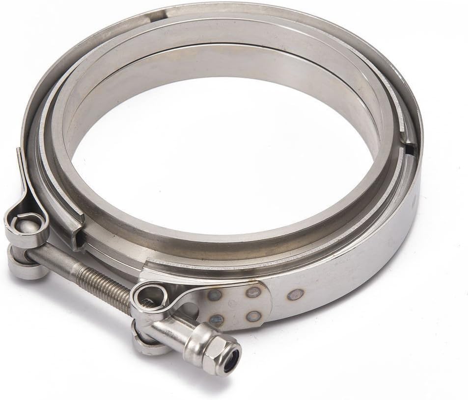 TK-VKG45 4.5" V-Band Pipe Clamp Kit Turbo Exhaust Piping Flange Stainless Steel 304 Kit Racing Car Sport