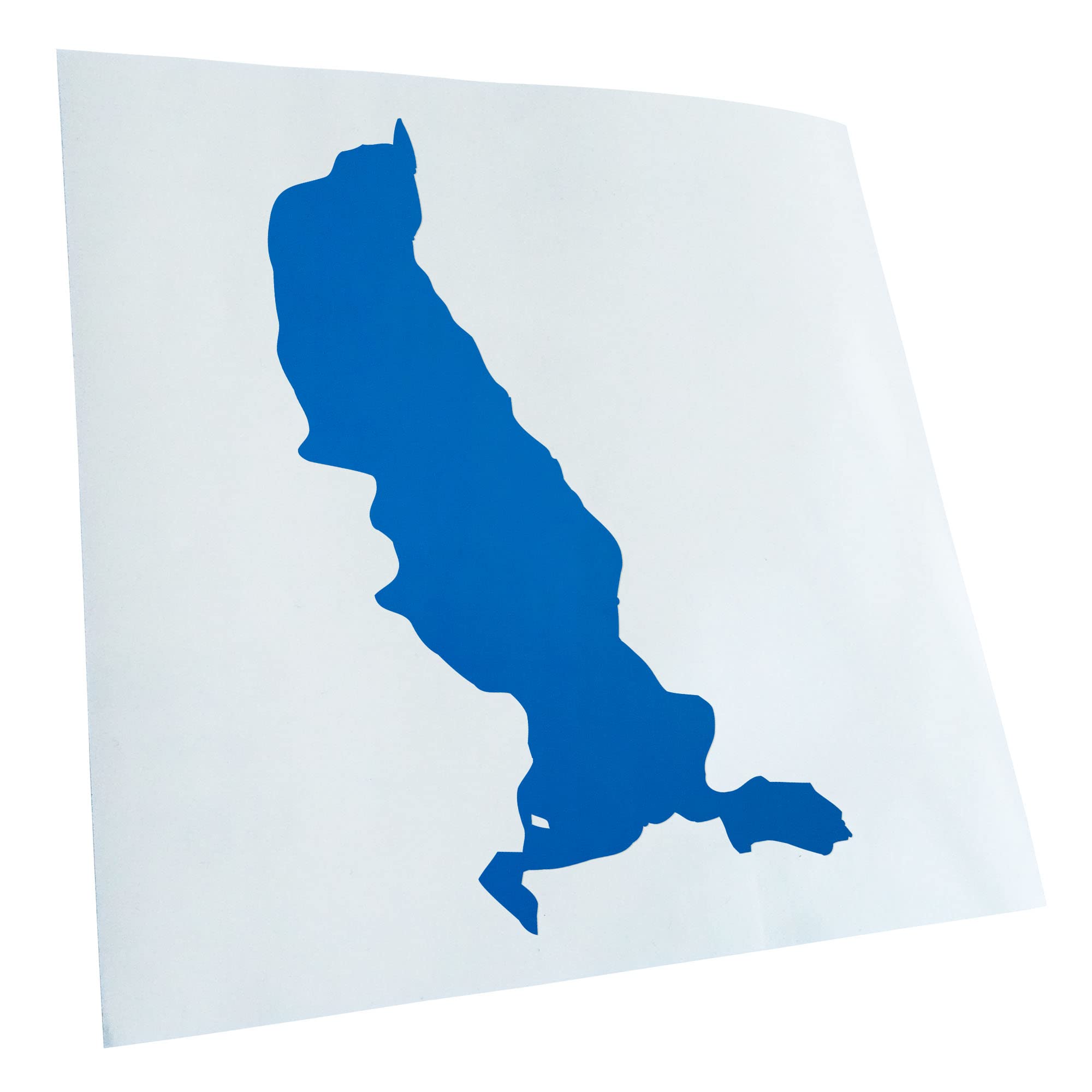 Kiwistar - Car Sticker - Blue - 50 x 31 cm Tegernsee - Germany - Lake - Rear Window Car Sticker Weatherproof for Car Truck Moped Truck - Sticker Exterior Self-Adhesive Tuning Accessories for Window