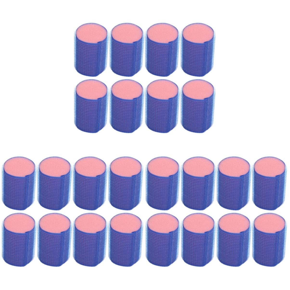 LALAFINA pcs Woman Soft Women Self- Tools Curling Beauty Bangs Self Grip Curler Plastic Er Hair Diy Clips Salon Volume and Cling for Makeup Hairstyle Ers Long Professional Blue Sponge