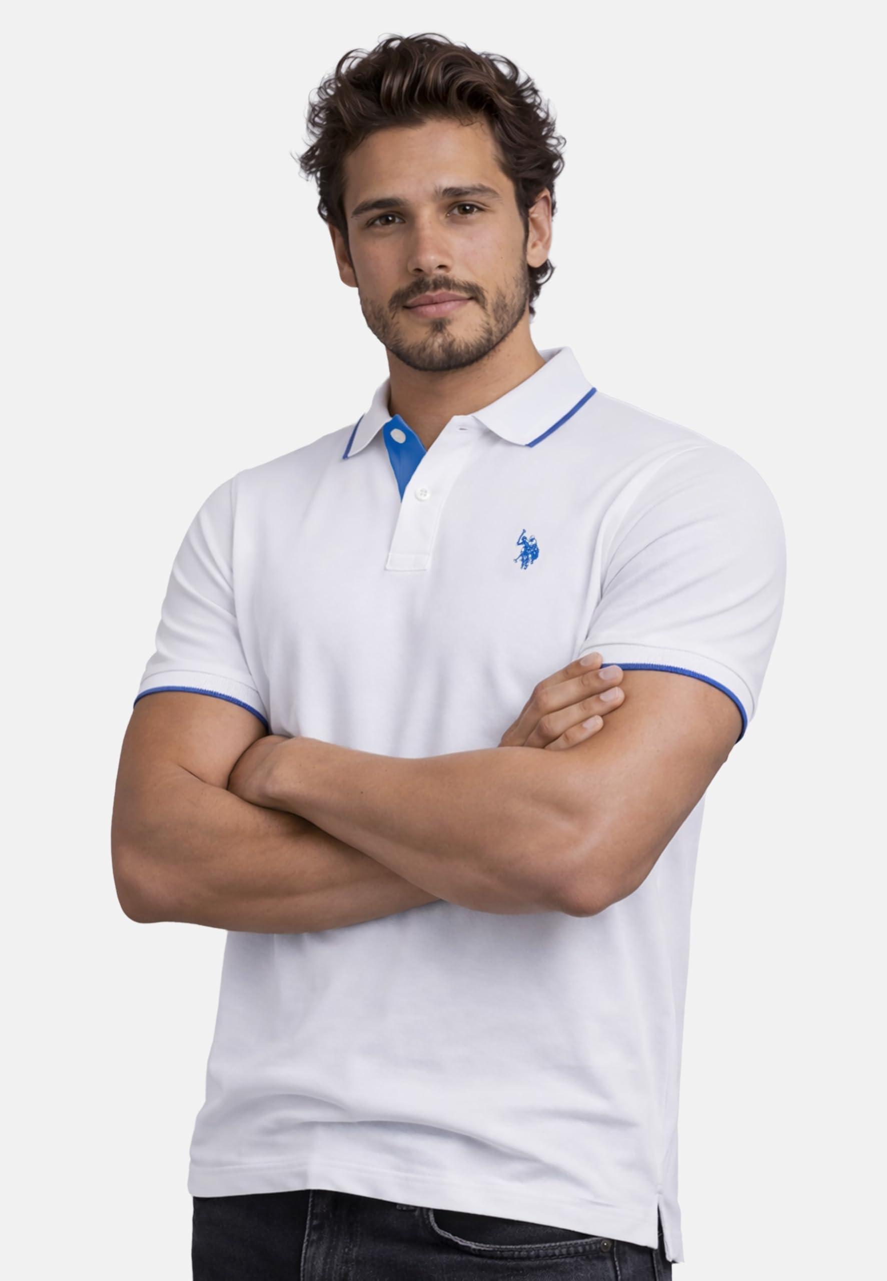 U.S. POLO ASSN. Herren Poloshirt (S-3XL) Baumwolle, Kurzarm, Piqué-Optik P040