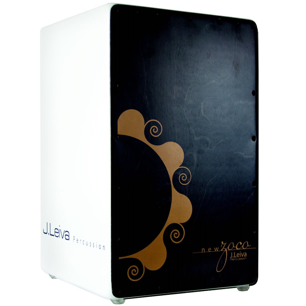J.Leiva Zoco 2.0 Cajon Black & White Edition + Container Bag + Pad