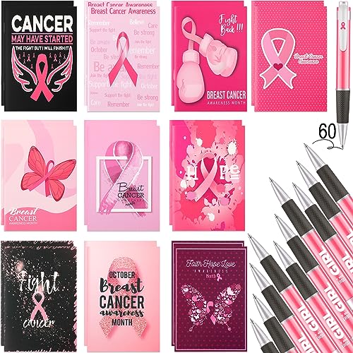 Carnet de notes de poche et stylo rose pour équiper vos marches et réunions de sensibilisation