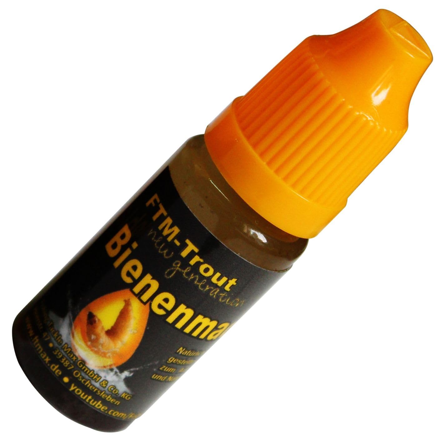 FTM Bienenmadenöl 10ml - Fischlockstoff zum Forellenangeln, Lockstoff zum Angeln auf Forelle, Forellenköder, Lockmittel für Fische