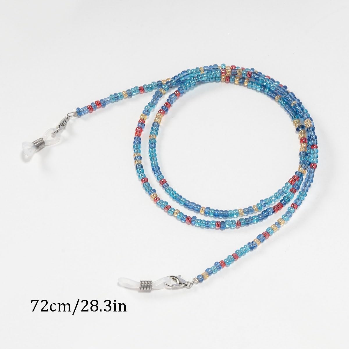 Colorful Light Beads Eyeglass Chains Acrylic Eyewear Lanyard Sunglasses Hanging Neck
