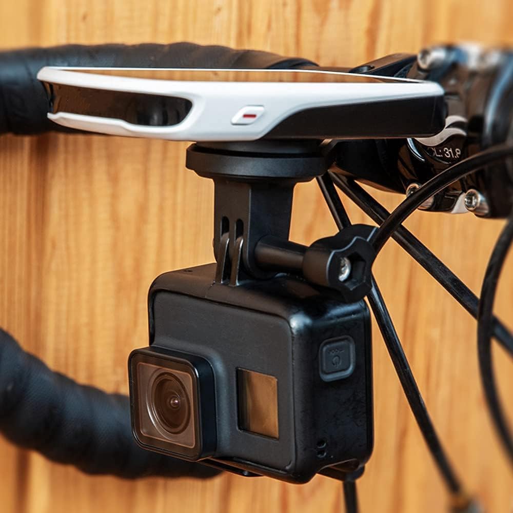 Magicshine Out Front Mount, Compatible with Garmin Computers, Bike Front Lights, GPS, etc. Compatible with Wahoo, Polar, Bryton Devices.