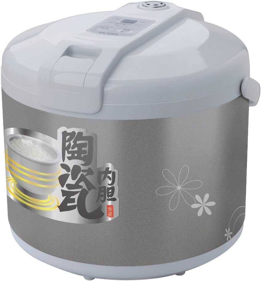 Hannex RCTJ200S Ceramice Rice Cooker, 2 L, White
