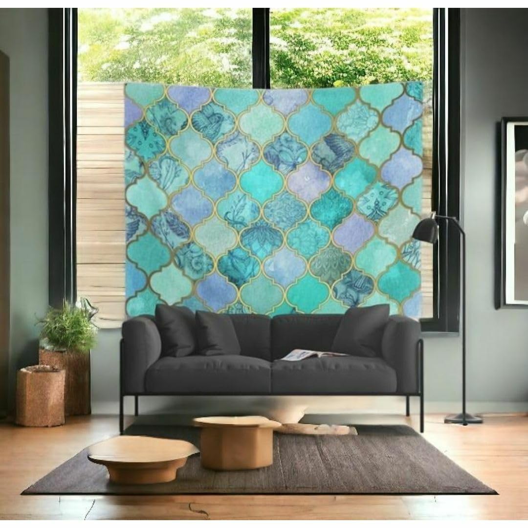 Amazon.co.jp: タペストリー 約224cm × 約264cm I Cool Jade & Icy 