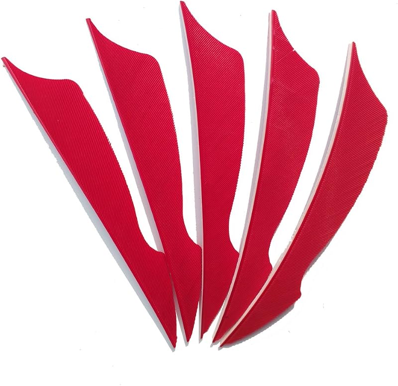 SHARROW 50pcs Plume de Flèche Naturelle 4 Pouces pour Tir à l'arc Chasse