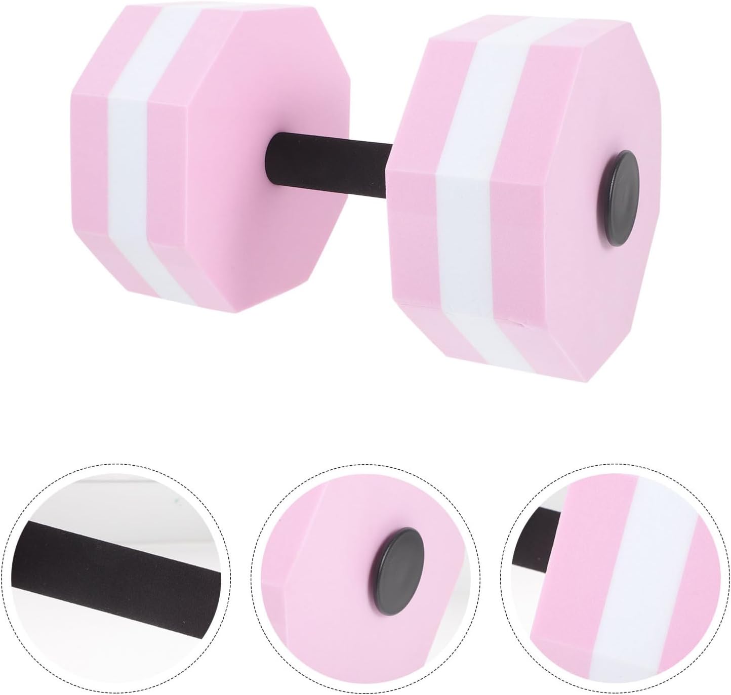 WOONEKY Eva Water Dumbbells Pool Workout Equipment Hand Weights Set Aquatic Fitness Dumbbells for Women