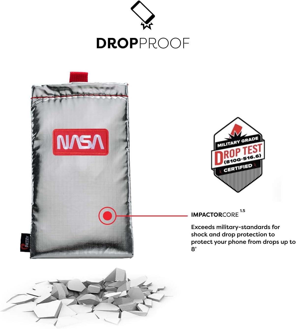 PHOOZY Apollo Series Thermal Phone Pouch - AS SEEN ON Shark Tank - Insulated Pouch Prevents Freezing, Extends Battery Life, Drop Proof. + Cross Body Strap for Easy Carry of The Apollo