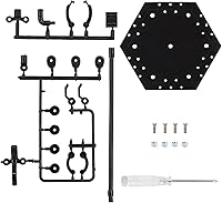 Vista 8 de Yocoolfun 3 Pack Black Action Figure Stand,Action Figure Display Holder Stand Base,Compatible with HG RG SD SHF Gundam 1144 Toy,Doll Stop Motion