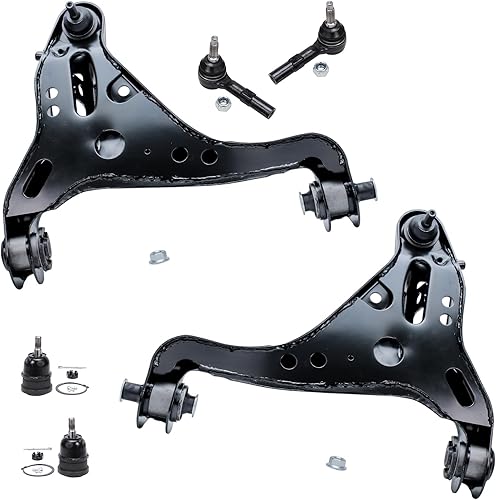 Miniatura 275 de Detroit Axle - Kit de brazos de control AWD para cargador Chrysler 300 Dodge Challenger Magnum, 2 brazos de control superiores delanteros con rótula