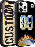 Vista 1 de Funda personalizada para teléfono de voleibol para iPhone 17/16/15/14/13/12/11 Pro Max para Samsung S26/S25/S24/S23/S22/S21/S20