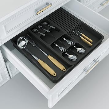 DecoBella Expandable Spoon Holder & Knife Set