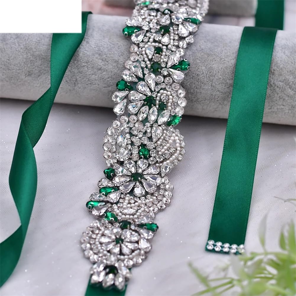 Cinturón de novia con diamantes de imitación para accesorios de boda, cinturón de vestir para mujer