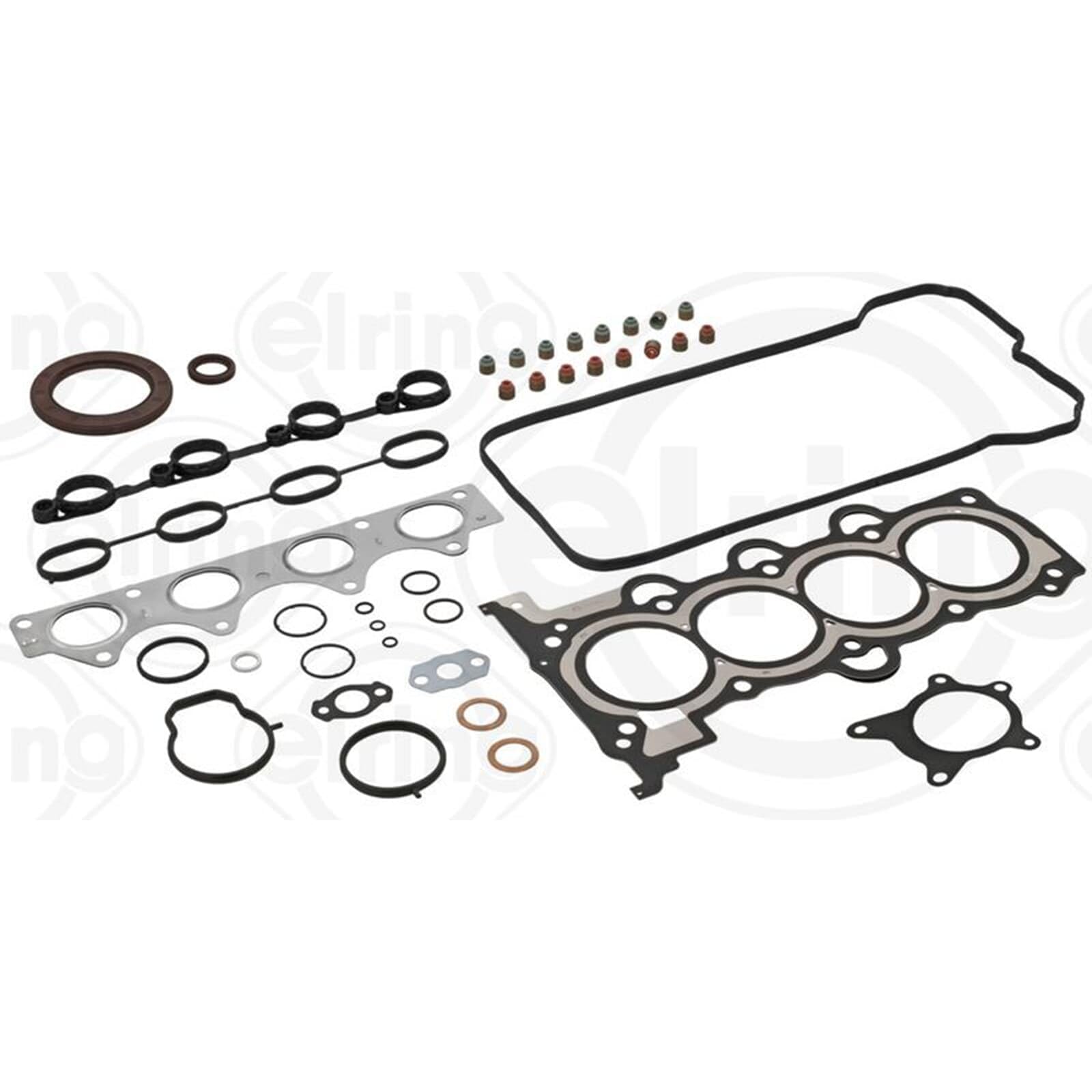 ELRING 877.191 Kit guarnizioni motore con paraolio-albero a gomiti con guarnizione tenuta stelo valvola | Compatibile con: HYUNDAI ACCENT IV Stufenheck, ELANTRA IV Stufenheck, i20 I, i30, i30 Coupe, i30 Kombi, ix20