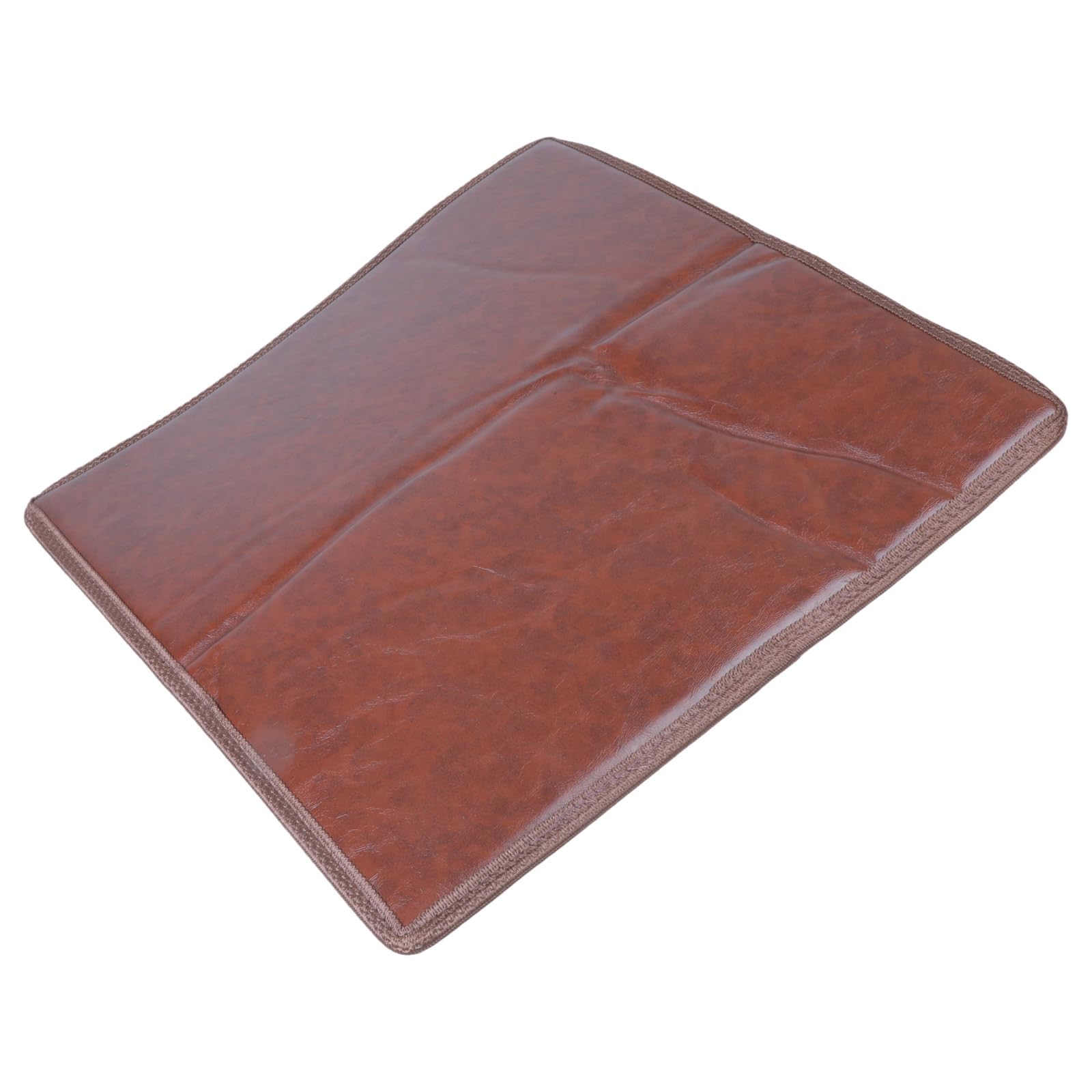 LSTTBO Ergonomic Square Seat Cushion Thickened Leather Like Padding Nonslip Base for Long Sitting Comfort Thickened PU Leather Seat Cushion