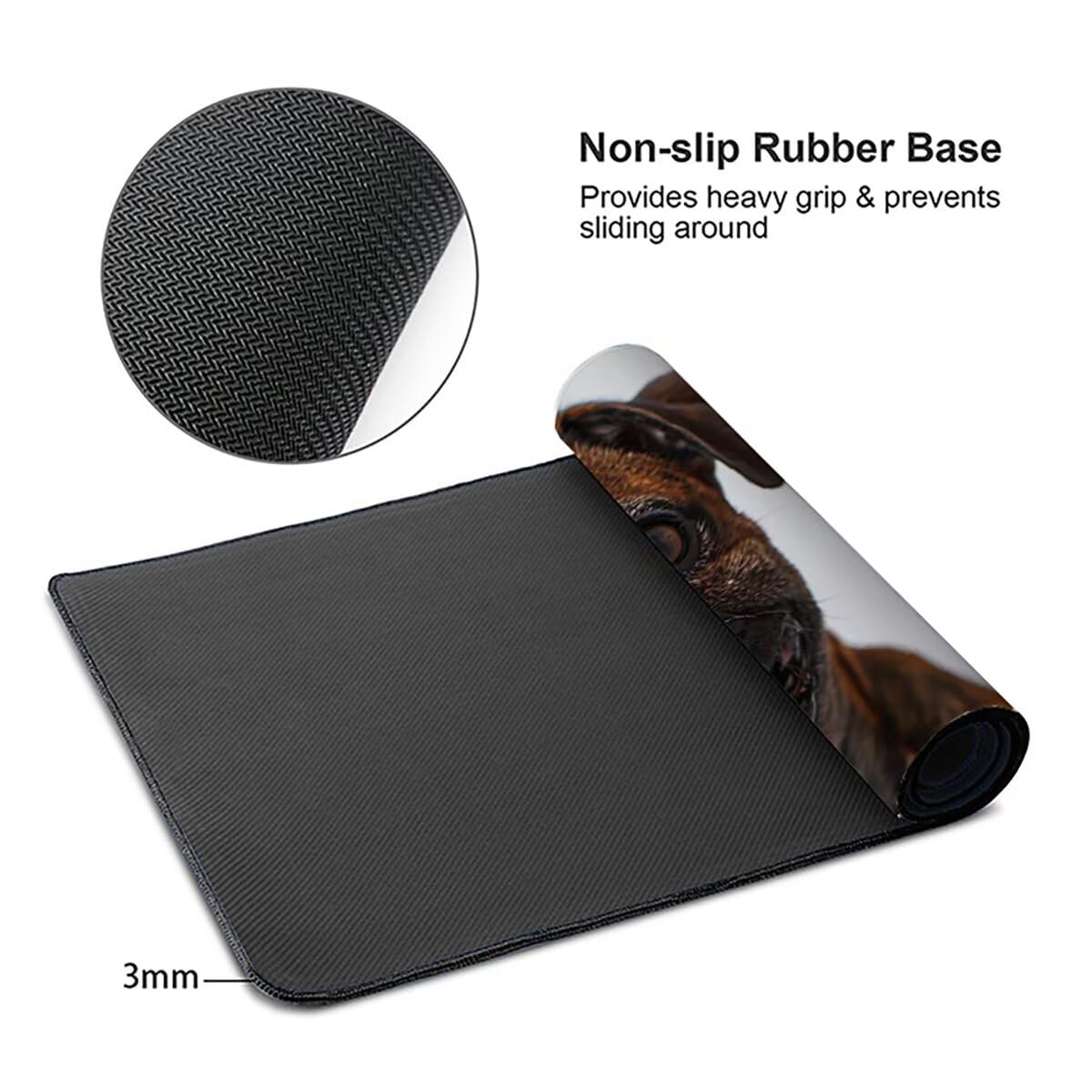 Tappetino per Mouse Gaming XXL 1200x600x3mm– Ufficio Mousepad Grande – Migliora la Velocità e la Precisione Tenuta Stabile Sottomano per Ufficio e Casa Accessori Scrivania Animale PjY9039 N-U