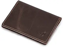 Carteira Masculina Porta Cartão Slim Couro Bovino