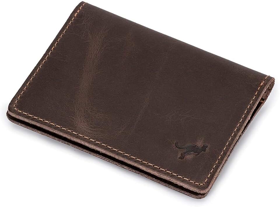 Carteira Masculina Porta Cartão Slim Couro Bovino