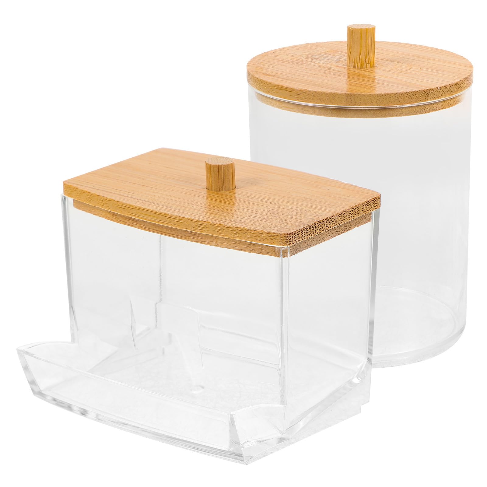 Estuche para bastoncillos cilíndrico ideal para el orden en cajones