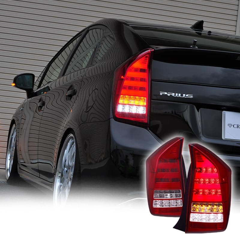 クリスタルアイ プリウス30系 前期 後期 対応 ファイバーフルLED