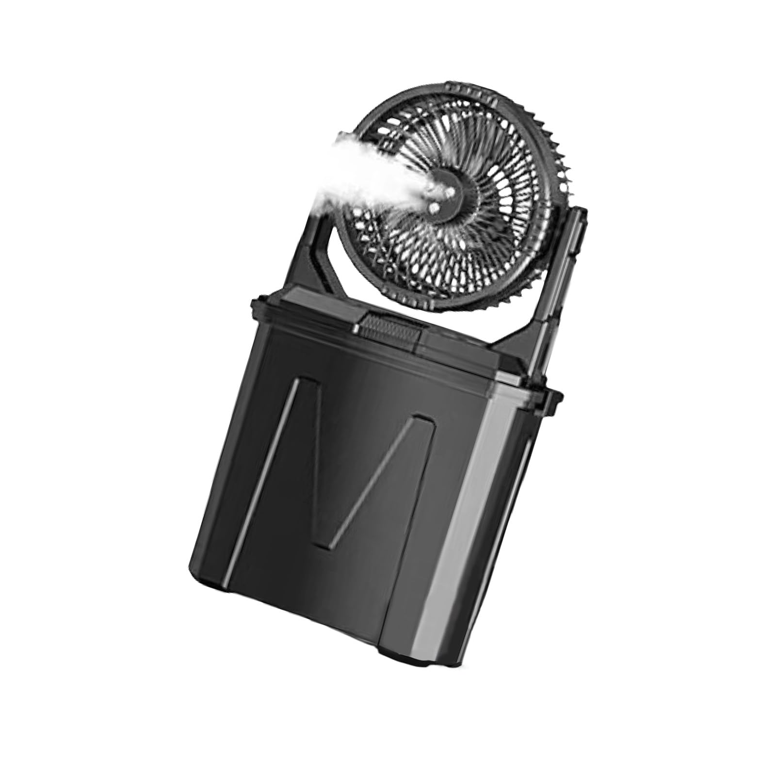 Ventilateur brumisateur 72h d'autonomie avec vitesse réglable et oscillation