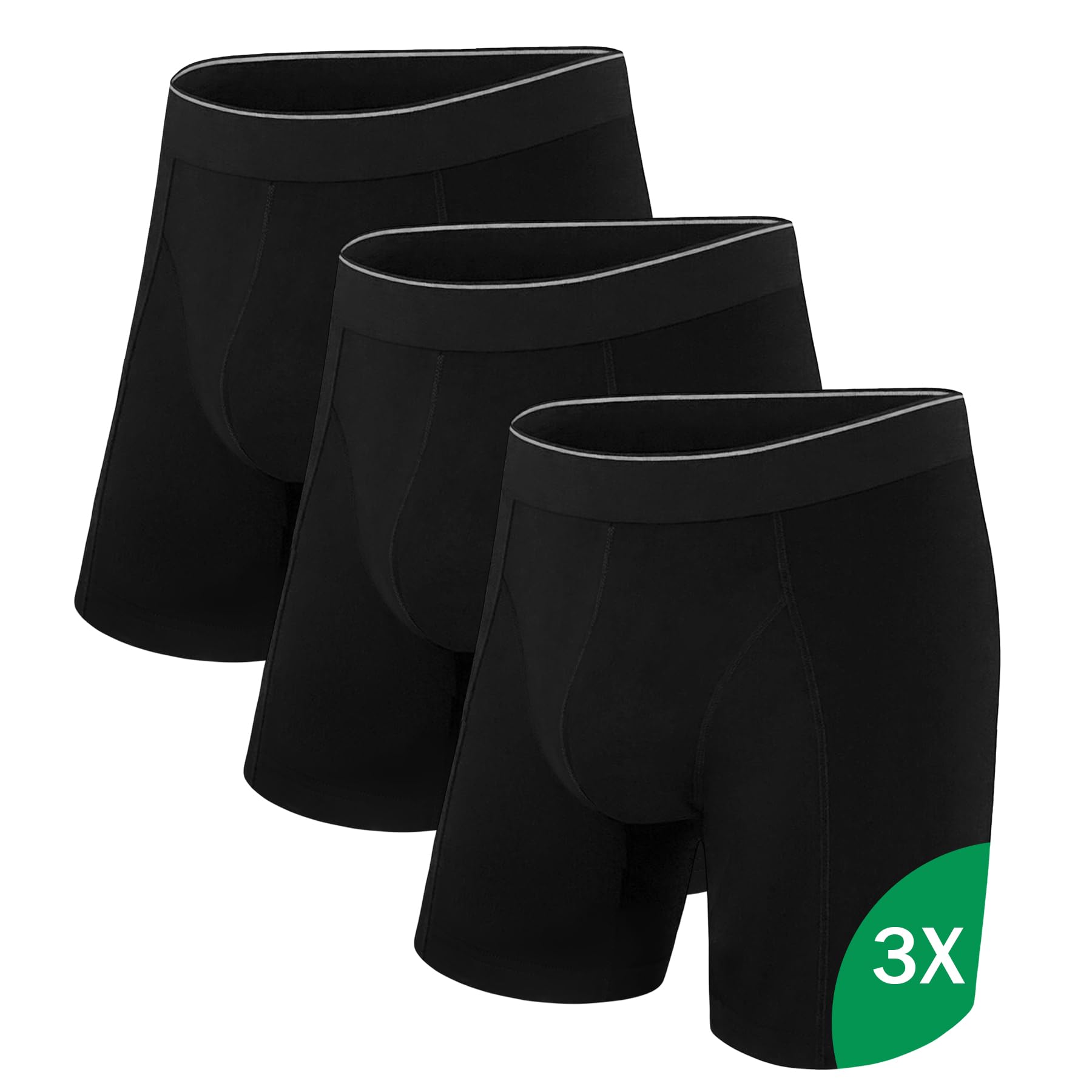 Uniexcosm Boxershorts Herren Baumwolle (2er - 5er Pack), Retroshorts Männer ohne kratzendes Etikett Bequeme Atmungsaktive Unterhosen für Alltag & Sport