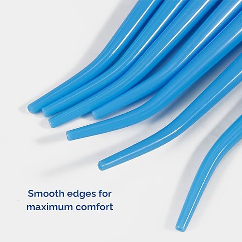 Miniatura 30 de JMU 100 puntas de aspirador quirúrgico dental de 1/8 pulgadas, puntas de succión desechables blancas, 4 bolsas de 25