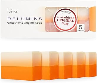 Relumins Glutathione Soap Bars – New Year, New You Deep Cleansing & Hydrating Soap for Smooth, Refreshed Skin – Gentle Exfoliating Formula for Face & Body – 5 x 150g Bars