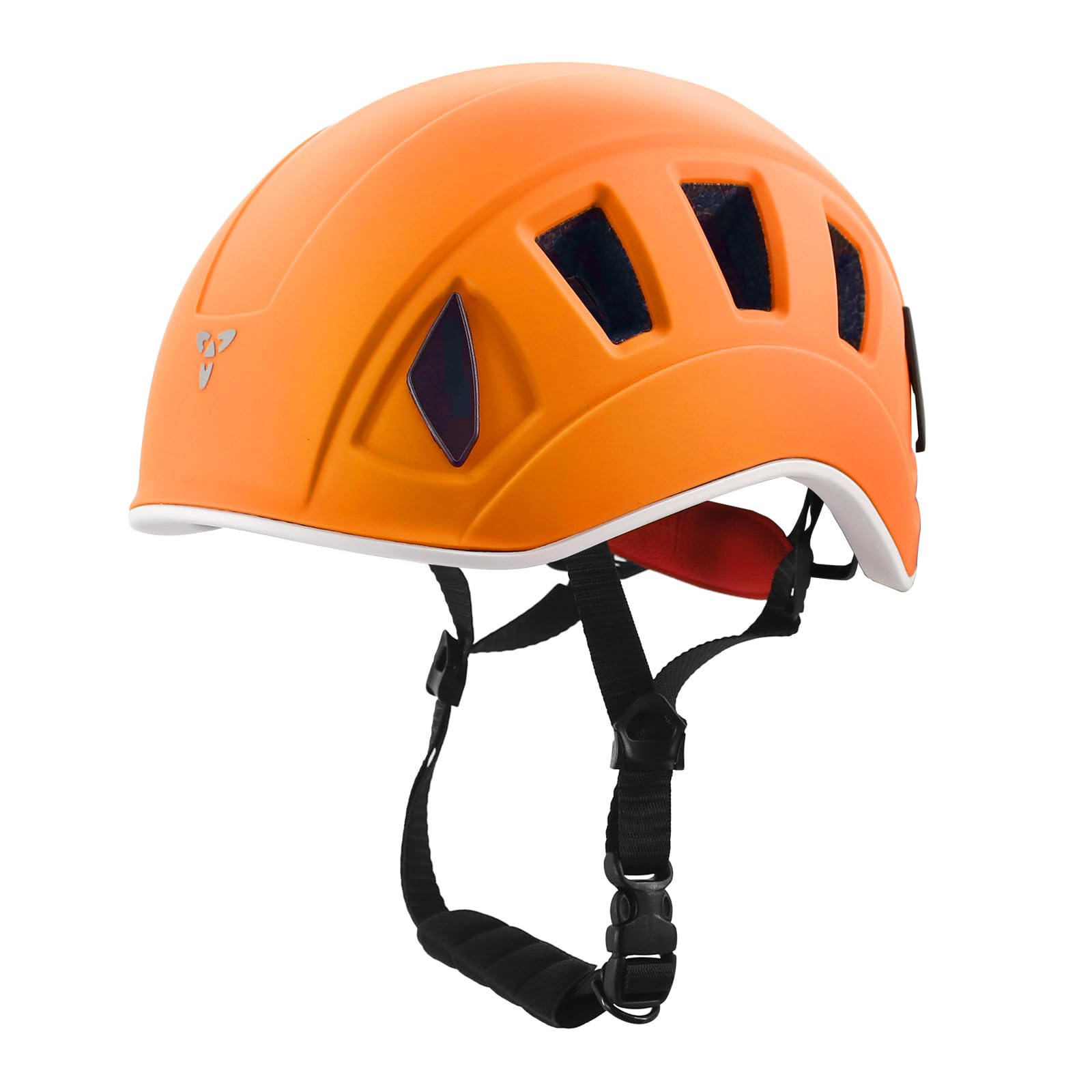 NewDoar Kask wspinaczkowy, półkopułowy, ultralekki kask ochronny L57-62 cm do wspinaczki górskiej, wspinaczki lodowej, wspinaczki skałkowej, jaskini ratunkowej, dorosłych, mężczyzn, kobiet, czerwony
