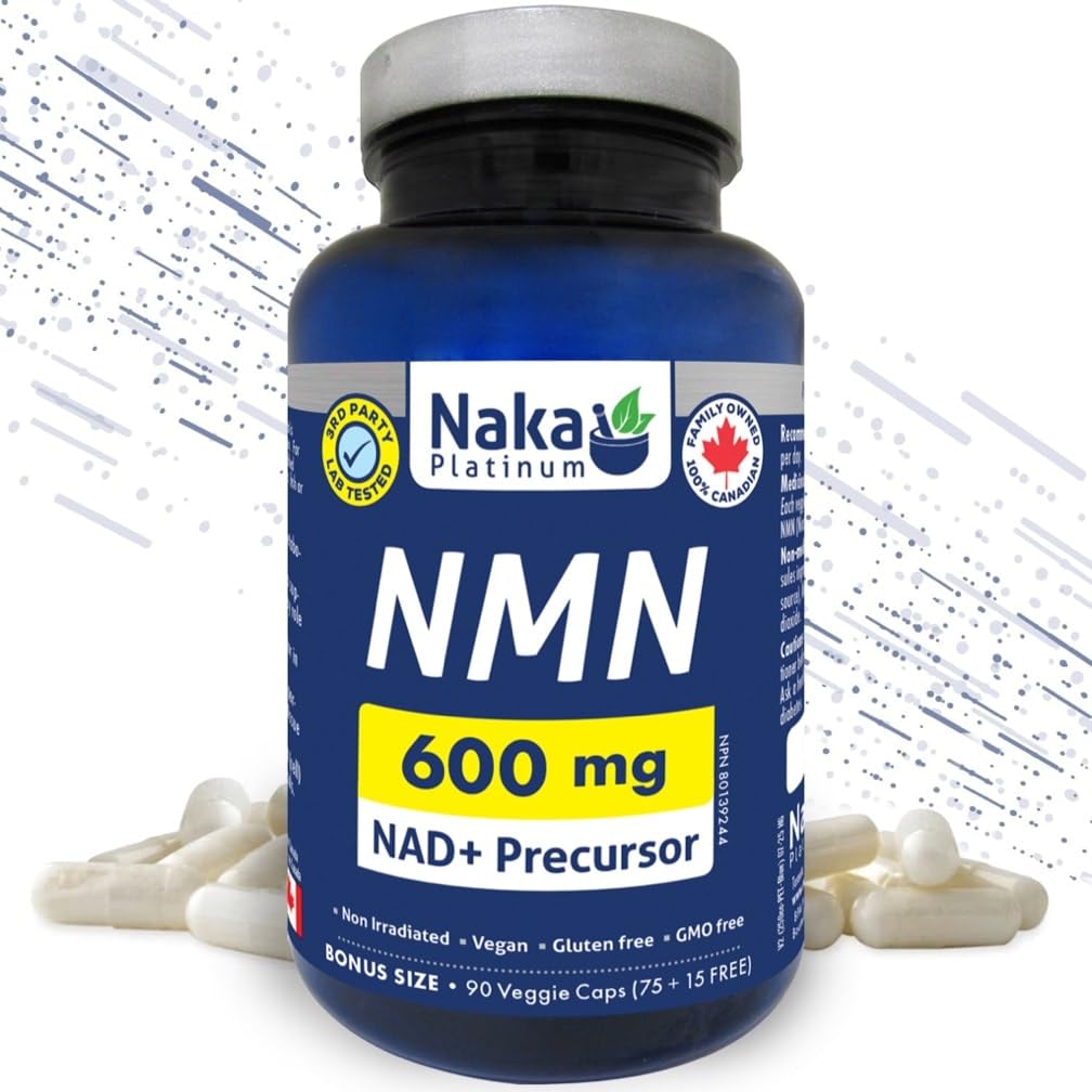 NMN 90, Naka Platinum NMN Veggie 90 Capsules : Amazon.ca: Health