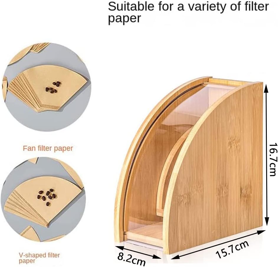 صندوق حامل فلتر قهوة من الخيزران من اكس سبرينج - ر...