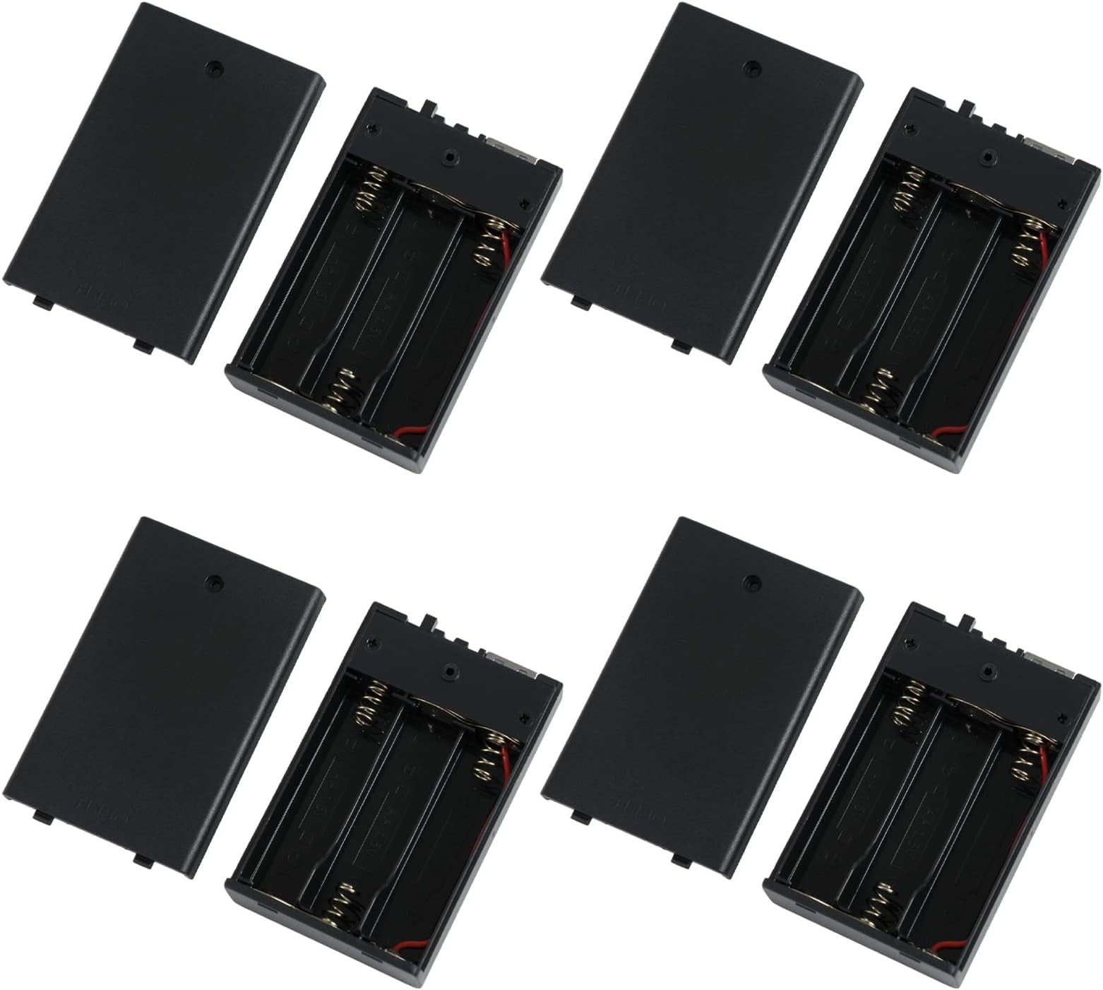 (4 PCS) Portable USB Battery Pack for 5V LED Neon Signs – Battery Operated Power Supply Converter for Plug-in 5V LED Lights, Ideal for Indoor & Outdoor Use (Black)