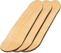 ROKENPOY 3 Pack Blank Skateboard Decks 31x8 Inch 7-Ply Maple Wood - DIY Custom Painting, Wall Art & Replacement Decks