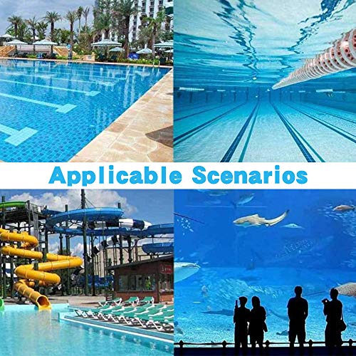 Anothera Swimming Pool Skimmer Net with Pole Deep Bag Net Heavy Duty Pool Leaf Rake with Deep Bag Leaf Catcher Cleaner with 3 Feet Adjustable Aluminum Telescopic Pole Stick Joint Upgrade