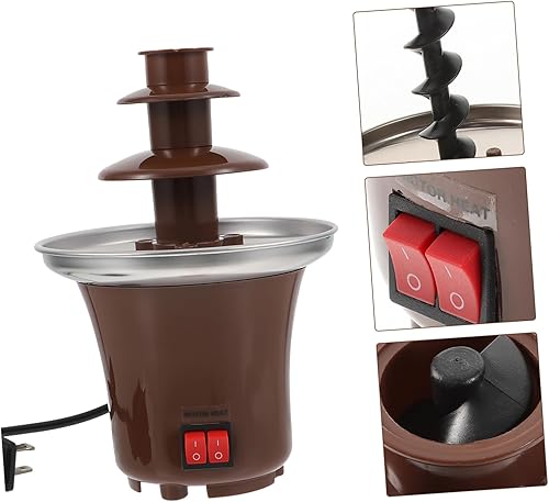 Miniatura 6 de BESPORTBLE Chocolate Fountain Machine Fondue Pot Hot Pot Tool Tabletop Waterfall Chaffing Dishes Kitchen Supply Chocolate Fondue Fountain Maker Home