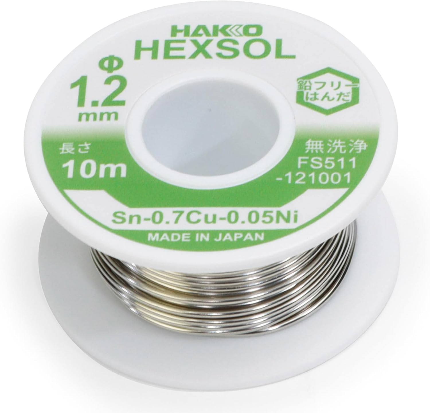 Hakko SN-0.7CU-0.05NI Lead-Free Solder FS511-121001