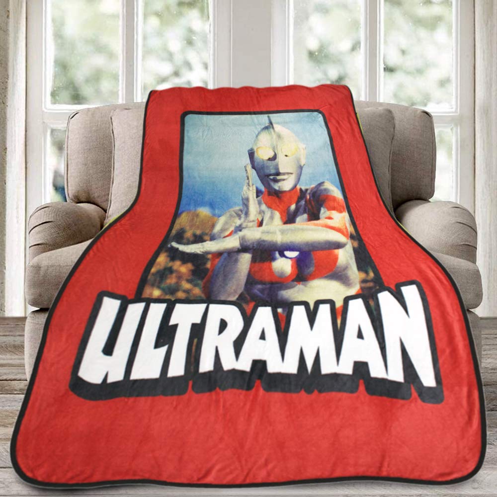 JUST FUNKY Ultraman Bed/Sofa Blankets, Red Colored Blanket, 45 x