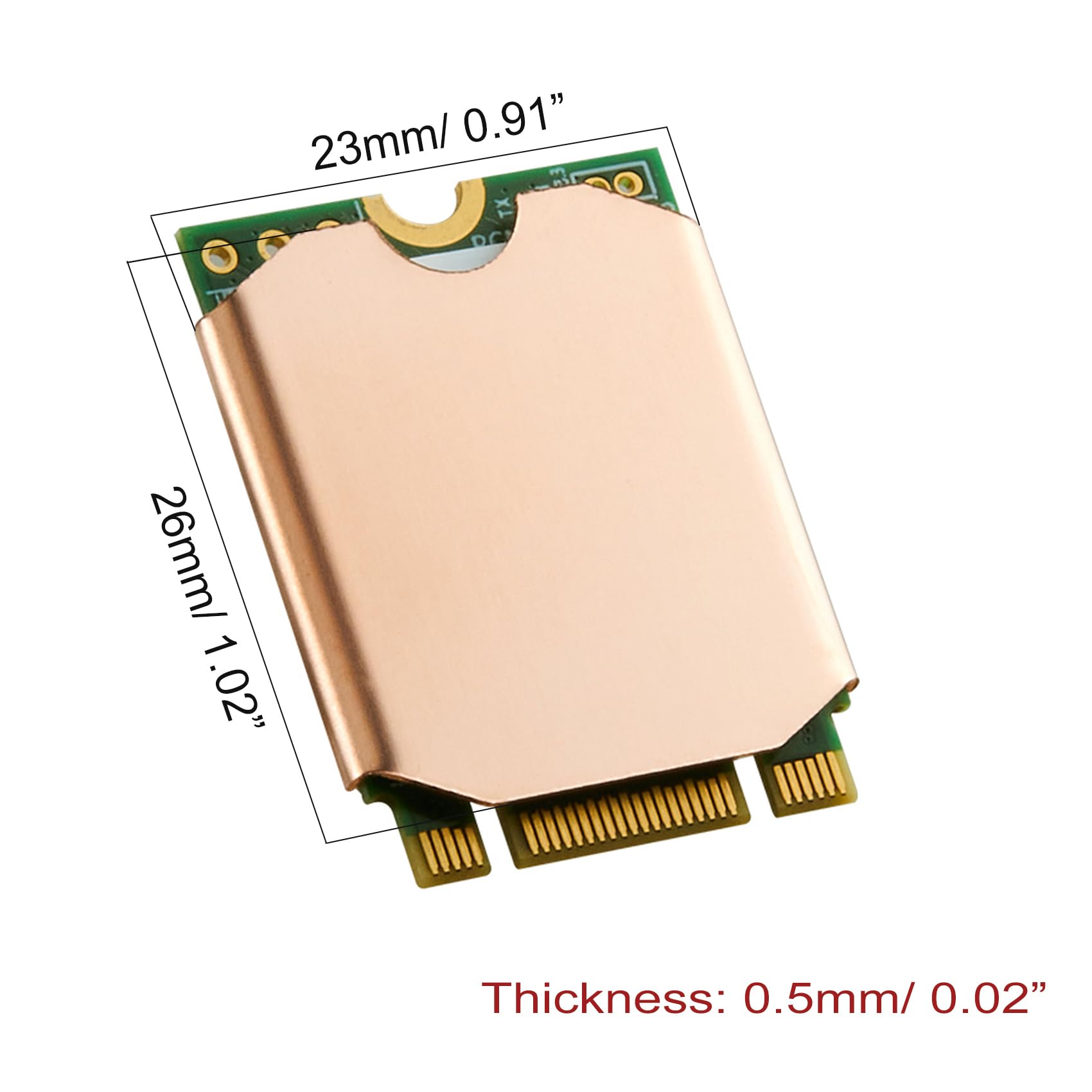 Pyhodi Pad Termico Per Dissipatore Di Calore SSD Per Steam Deck, Adatto Per Steam Deck E ROG Ally M.2 2230 NVME SSD Dissipatore Di Calore In Rame Raffreddamento Pasta Termica Coperchio