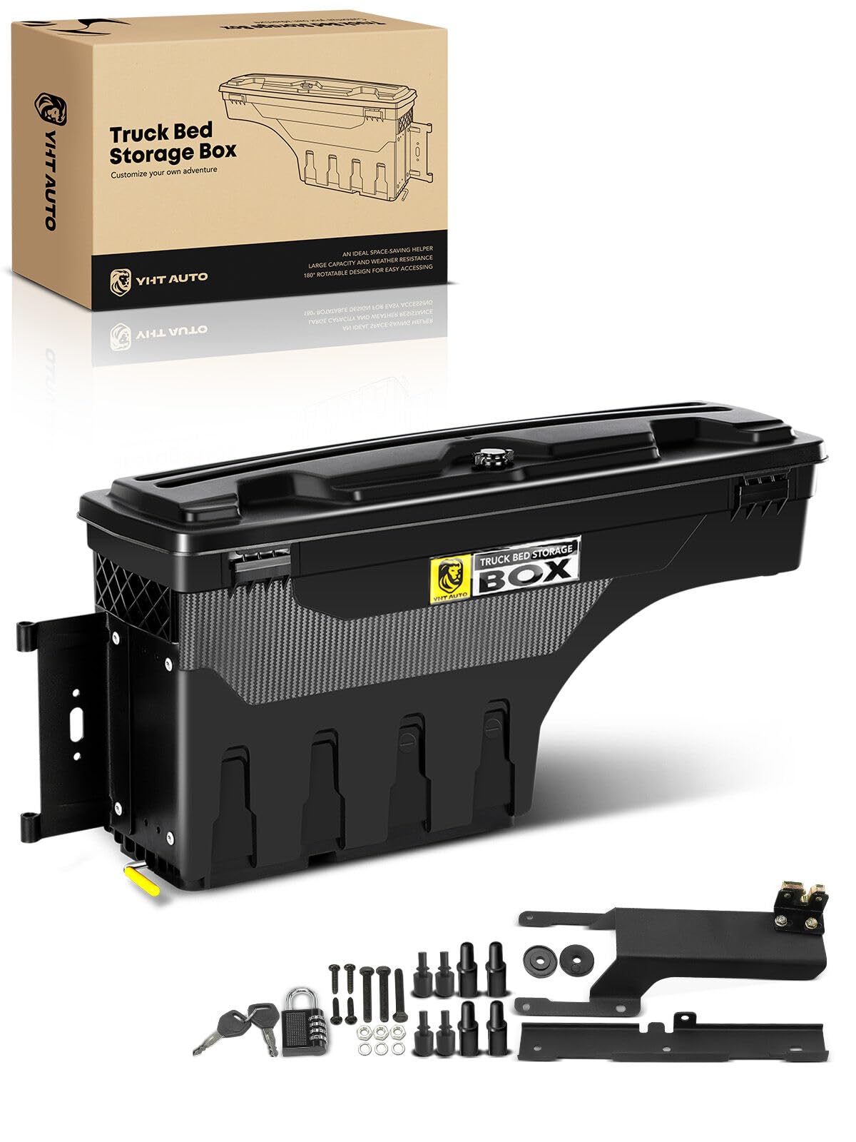 YHTAUTO F-150 Truck Bed Storage Tool Box