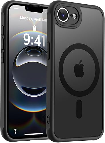 Vista 865 de MOCCA - Funda magnética resistente para iPhone 11 de 6.1 pulgadas, compatible con MagSafe, protector de pantalla de vidrio + protector de lente