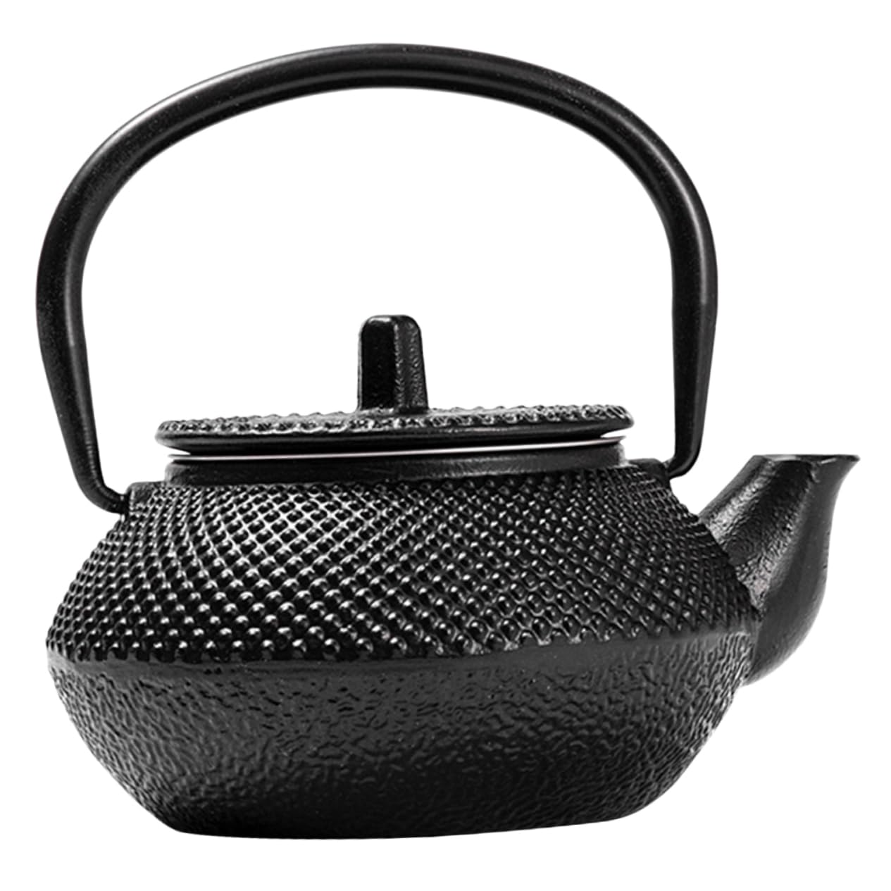 OUNONA Mini Cast Iron Teapot Decorative Kettle Retro Style for Home Office Adornment Vintage Mini Teapot for Tea Lovers and Collectors Iron Material Design