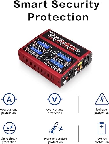 Miniatura 4 de 100Wx4/10Ax4 AC/DC 4 Puertos RC LiPo Cargador Descargador Inteligente Balance Cargador Quad Multifunciones para NiMH NiCd LiHV Pb Baterías para